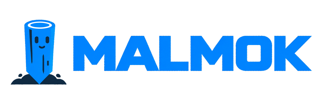 Malmok — a friendly blue stake mascot